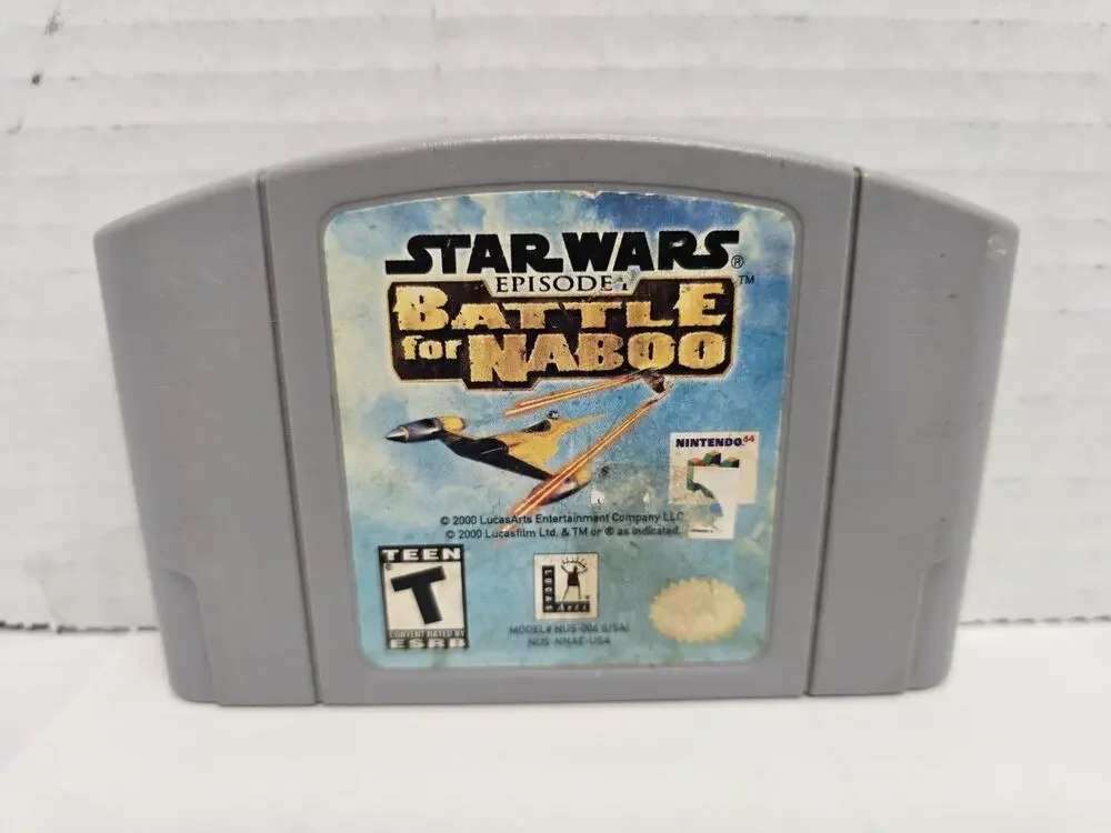 Star Wars Battle For Naboo Nintendo 64 N64 Cartridge Only Pre-Owned Tested Works